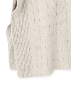 J.PRESS YORK STREET 【WOMEN】コットンニット ケーブルポンチョ