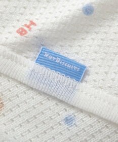 MIKI HOUSE HOT BISCUITS 【50-60cm】 メッシュ素材 総柄短肌着