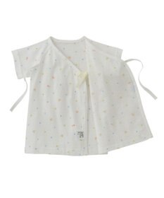 MIKI HOUSE HOT BISCUITS 【50-60cm】 メッシュ素材 総柄短肌着