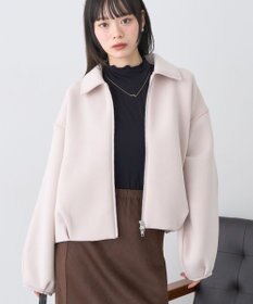 earth music&ecology ダンボールニットZIPブルゾン