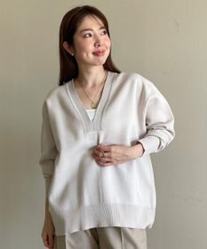 UNFILO スポンジニット ディープネック