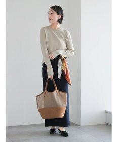 Te chichi チャーム付きワッフルニットプルオーバー