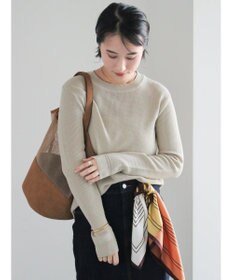 Te chichi チャーム付きワッフルニットプルオーバー