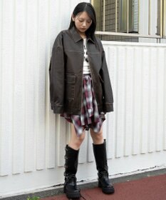 WEGO ヴィンテージライクPUジャケット