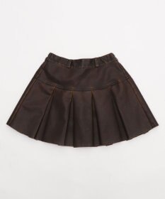 WEGO 【XS～Mサイズ】ヴィンテージライクPUプリーツスカパン