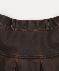 WEGO 【XS～Mサイズ】ヴィンテージライクPUプリーツスカパン