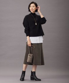 J.PRESS LADIES S ニードルパンチ ハイネック カットソー