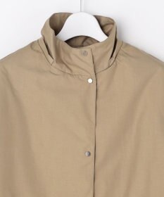 J.PRESS LADIES 【2way】スパンライクナイロンタッサー フーデッド コート