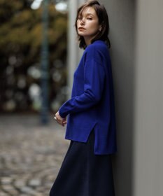 ICB 【新色追加】ソフトカシミヤミックス クルーネックニット