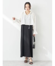 earth music&ecology ＳＥＴ２点ドビーショートブラウス＋キャミワンピース