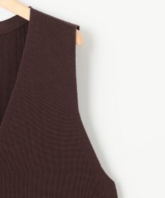 組曲 【洗える・軽量】パールディテールニット ベスト