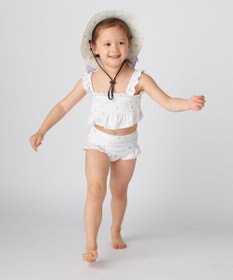 OP／FILA 【marie claire ENFANTS】シャーリングセパレート水着