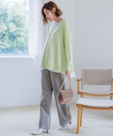 23区 L 【WEB限定カラーあり/洗える】ウーステッドウール ワイドシルエット ニット