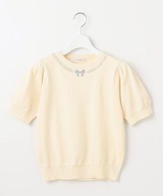 Feroux ビジューネックレスニット