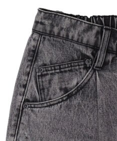 WEGO 【ユニセックス着用ITEM/SMLサイズ展開】ルーズテーパードデニムパンツ