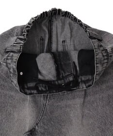 WEGO 【ユニセックス着用ITEM/SMLサイズ展開】ルーズテーパードデニムパンツ