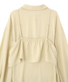 Green Parks ＳＥＴ２点フリルビスチェ＋シャツワンピース