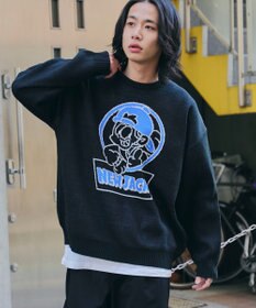 WEGO 【ユニセックス着用ITEM/MLサイズ展開】別注NEW　JACKジャガードニットプルオーバー