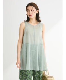 Green Parks ・ＥＬＥＮＣＡＲＥ　ＤＵＥオーガンジーノースリチュニック