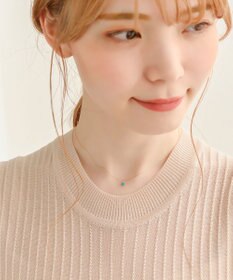 Phoebe 【K10】ジュエルラックネックレス　ターコイズ/12月誕生石/天然石/全長:40cm