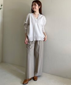 UNFILO スポンジニット ディープネック