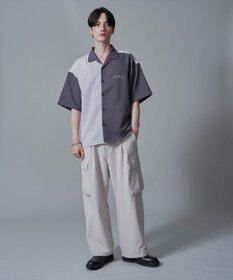 WEGO 【速乾/しわになりにくい/MLサイズ展開】ドライポリカラーブロックシャツ（SS）