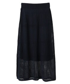 earth music&ecology ＳＥＴ２点レース編みペプラムカーデ＋スカート