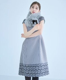 TOCCA 【ブローチ取り外し可】VELVET RIBBON FURTIPPET ティペット