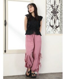 Green Parks ・Ｄｏｕｂｌｅ　Ｆｌａｇｓ　サイドリボンカーゴパンツ