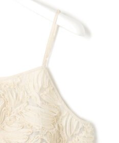 23区 L 【好評につき追加生産/洗える】リボンエンブロイダリー キャミソール