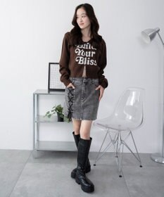 WEGO レースアップハートポケットデニムスカパン