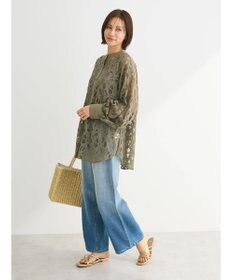 Green Parks ・ＥＬＥＮＣＡＲＥ　ＤＵＥ　レースバンドカラーブラウス