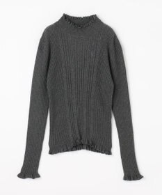 組曲 KIDS 【150-160㎝】フラワードット リブニット