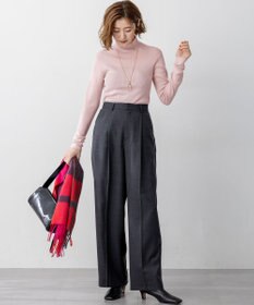 23区 S 【滝沢眞規子さん着用/WEB限定カラーあり】ウーステッドウール リブタートル ニット