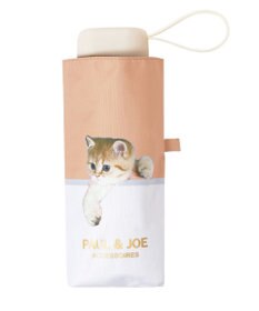 MOONBAT 【一級遮光/コンパクト】PAUL & JOE 晴雨兼用 折りたたみ日傘 軽量 スウィンギングヌネット