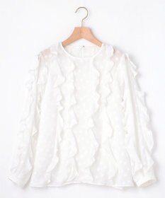 組曲 L フラワーポイントシフォン ブラウス