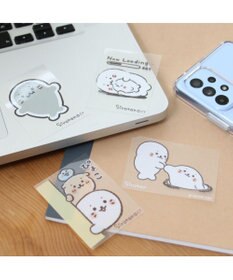 Mother garden しろたん どこでも一緒しろたんステッカー 4枚セット 《ひっぱりあげ/Now Loading…/ぴょこ/はりつき》