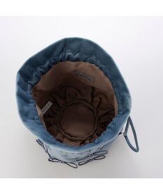 UNBILLION カシュカシュ cachecache / メタリックリボンベロア巾着バッグ