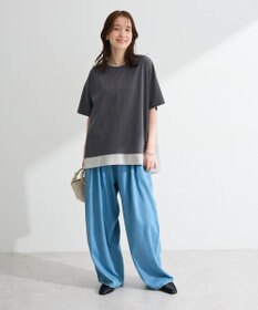 Green Parks ライトデニムワイドパンツ