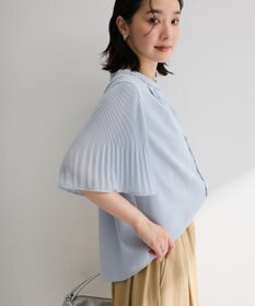 Green Parks 袖プリーツブラウス