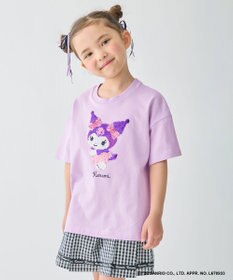 ANY KIDS 【サンリオキャラクターズ×ANY KIDS】ひんやり ミラクルスパンコール Tシャツ クロミ×ラベンダー