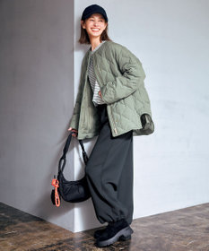 UNFILO 【野呂佳代さん着用】BEAUTY FORM JERSEY イージーパンツ チャコール