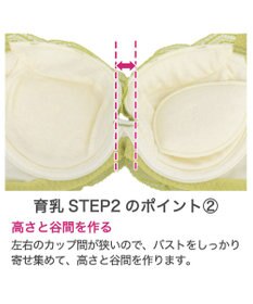 BRADELIS New York 【BRADELIS New York / 育乳補整ブラ・STEP2 寄せる】ナオミステップ2ブラ24S2