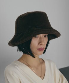 AMERICAN HOLIC フェイクファーバケットハット