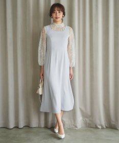 Feroux 【2WAY・セットアイテム】レースブラウス×ジャンパースカートセット