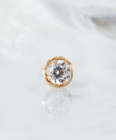 Phoebe 【K10】ローズバットピアス(片耳)/BOXつき　ゴールド
