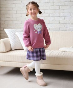 ANY KIDS 裏シャギーチェックショートパンツ