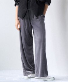 23区 【GOLD LABEL】プレミアムベロア ドロスト ワイドパンツ