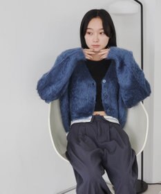 WEGO ファータッチニットショートカーデ