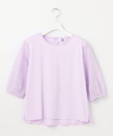 J.PRESS LADIES L 【WEB限定カラーあり】スムースジャージー 刺繍スリーブ カットソー